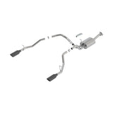 Borla - S-Type Cat-Back Exhaust System with Black Chrome Tips for 19-24 Ram 1500 with 5.7L V8