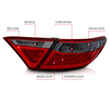 Load image into Gallery viewer, ANZO 2015-2016 Toyota Camry LED Tail Lights with Smoke Lens - Stylish and Fully Street Legal