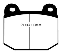 Load image into Gallery viewer, EBC Redstuff Ceramic Low Dust Rear Brake Pads for Mitsubishi Lancer Evolution 2002-2006