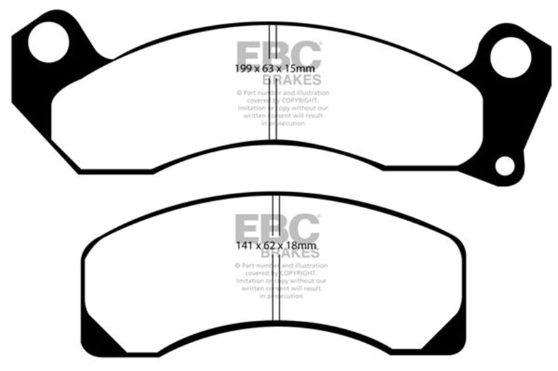 EBC DP31166C Redstuff Ceramic Front Brake Pads for 1985–1990 Lincoln Town Car