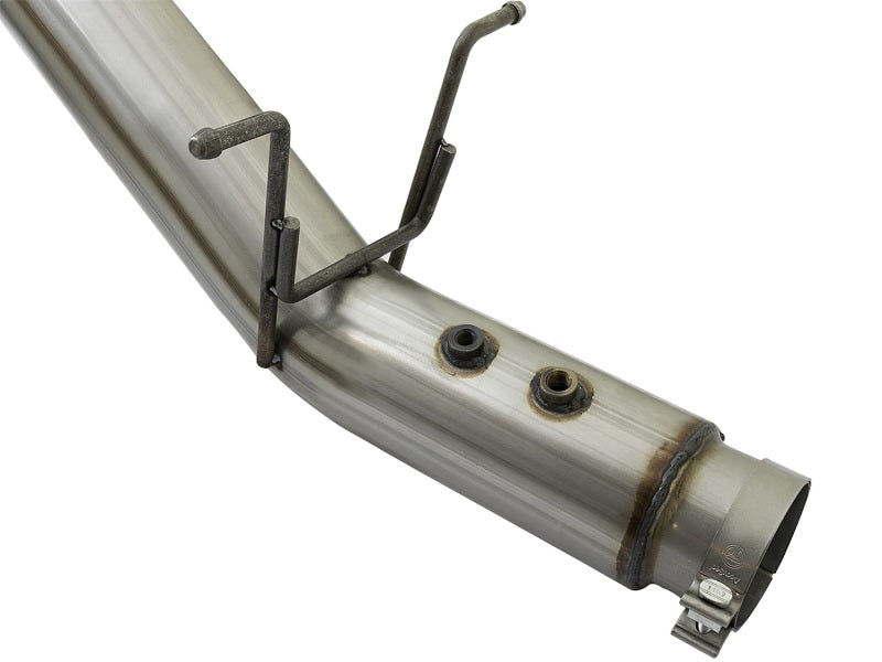 aFe Large Bore HD 5-inch 409 Stainless Steel DPF-Back Exhaust System with Black Tip for 2017 GM Duramax V8-6.6L (L5P) Diesel Trucks