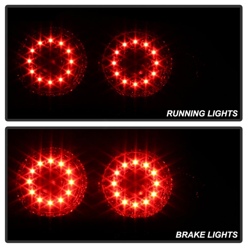 Spyder Acura RSX 2002-2004 LED Tail Lights in Red and Clear * Part Number ALT-YD-ARSX02-LED-RC