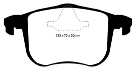 EBC Yellowstuff Front Brake Pads for Saab 9-3 2006-2011 * High-Performance Street and Track Use