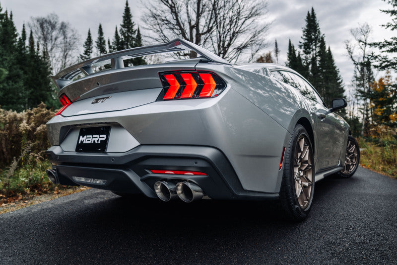 MBRP Armor Lite Series 3-Inch Street Profile Catback Exhaust System for 2024-2026 Ford Mustang with Quad Tips