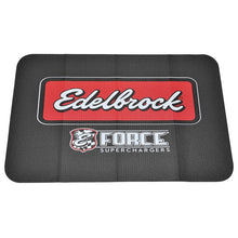 Load image into Gallery viewer, Edelbrock #2324 Racing Fender Cover - PVC Foam Mat with Printed Edelbrock Logo