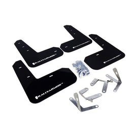 Rally Armor UR Series Black and White Logo Mud Flaps for Subaru BRZ and Toyota FR-S