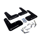 Rally Armor UR Series Black and White Logo Mud Flaps for Subaru BRZ and Toyota FR-S