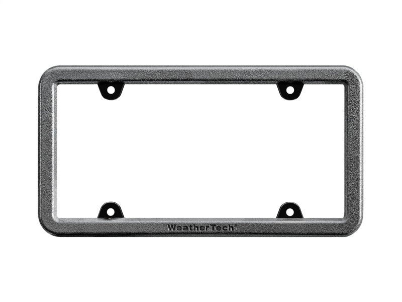 WeatherTech BumpFrame License Plate Frame, Black Satin Textured Finish, Part wet8ALPBF1