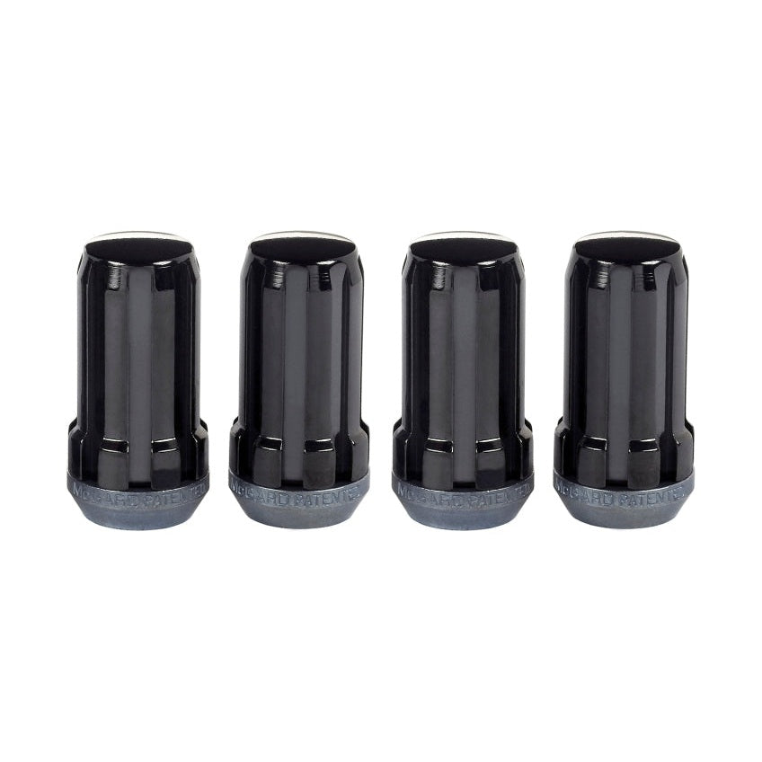 McGard SplineDrive Lug Nut Set for Aluminum Wheels - Black Cone Seat, M14 x 1.5 Thread, 1.935-inch Length (4-Pack)