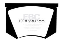 Load image into Gallery viewer, EBC DP4100R Yellowstuff Rear Brake Pads for 1967 Shelby Cobra