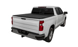 Access LOMAX Tri-Fold Hard Tonneau Cover for 2022-2023 Toyota Tundra 5ft 6in Bed with Deck Rail - Black Urethane Finish