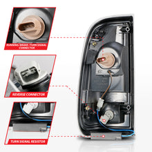 Load image into Gallery viewer, ANZO 2008-2016 Ford F-250 LED Tail Light Assembly with Light Bar, Black Housing and Smoke Lens