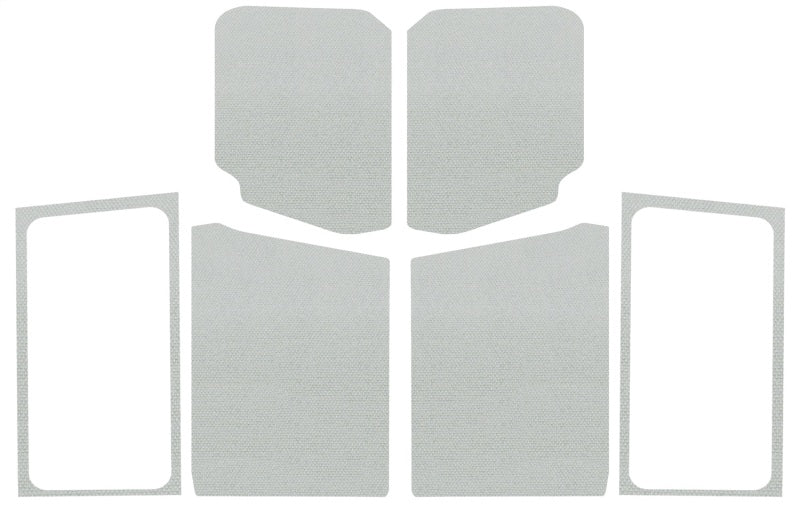 DEI 18-23 Jeep Wrangler JL 2-Door Boom Mat Complete Headliner Kit - 7 Piece in White