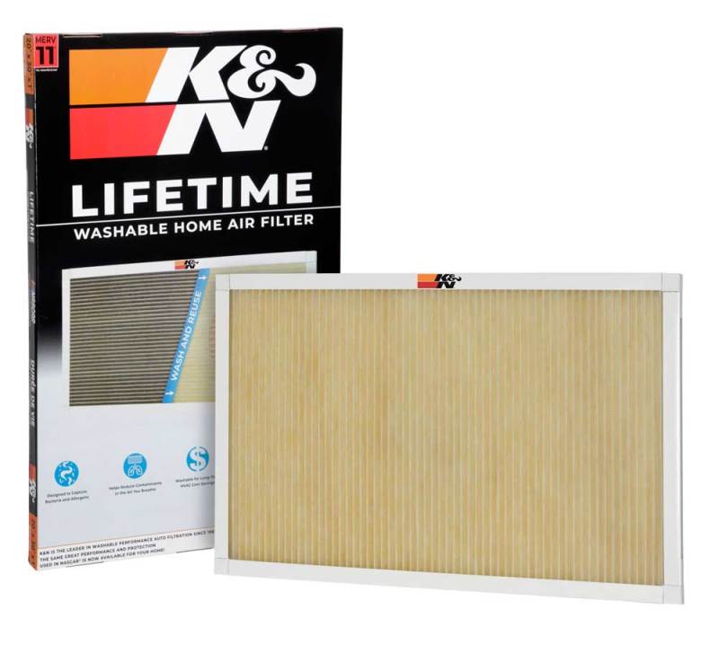 K&N Engineering HVAC Filter - 20 x 30 x 1 Inches, Reusable and Washable Air Filter with MERV 11 Rating