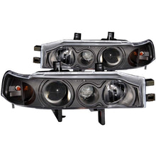 Load image into Gallery viewer, ANZO 1990-1993 Honda Accord Projector Headlights with Halo, Black Housing, Pair
