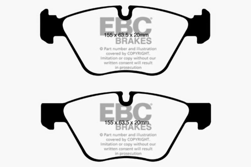 EBC Yellowstuff Front Brake Pads for BMW 128i (2008-2013) - High-Performance Street and Track Use