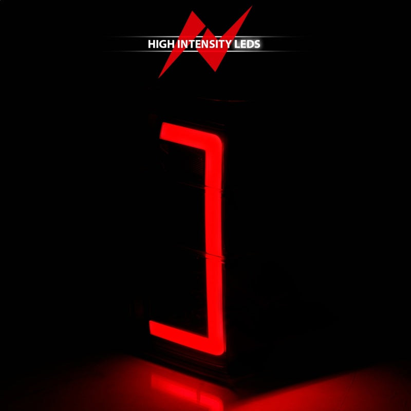 ANZO 07-17 Ford Expedition LED Tail Lights with Light Bar and Smoke Lens, Black Housing