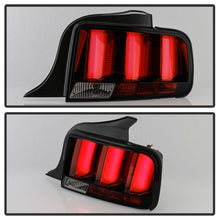 Load image into Gallery viewer, Spyder 05-09 Ford Mustang Smoke LED Tail Lights with Red Light Bar - Part Number: spy5086723