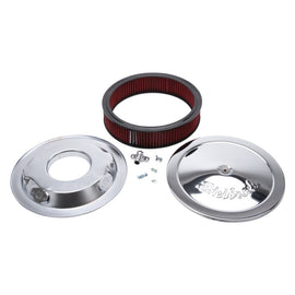 Edelbrock Pro-Flo Series Round Chrome Air Cleaner – 14 Inch Diameter for 5-1/8