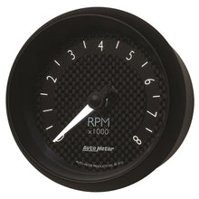 Load image into Gallery viewer, AutoMeter GT Series 3-3/8 Inch In-Dash 8,000 RPM Tachometer with White LED Lighting