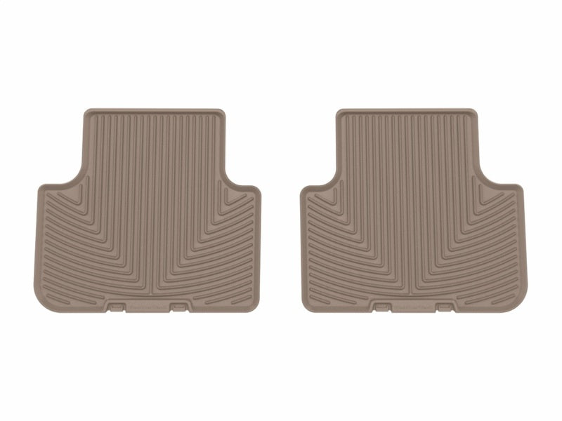 WeatherTech W692TN Tan Rear All-Weather Floor Mats for 2017-2019 Audi Q7 and 2019 Audi Q8