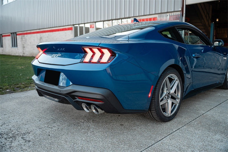CORSA Performance 24+ Ford Mustang V8 5.0L 3-Inch Cat-Back Exhaust System with Twin 4-Inch Polished Pro-Series Tips