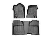 Load image into Gallery viewer, WeatherTech FloorLiner DigitalFit for 2014 GMC Sierra 1500, 2500 HD, 3500 HD * Front and Rear, Black (Part #wet446071-445422)