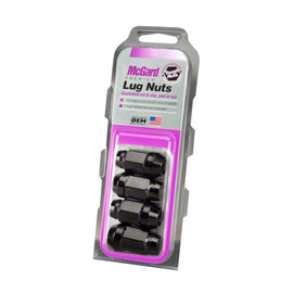 McGard Black Bulge Cone Seat Style Lug Nut Set M14 x 1.5 - 4 Pack
