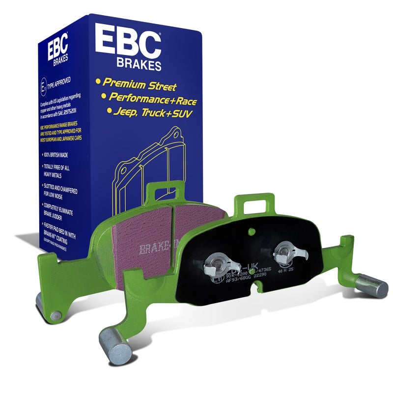 EBC DP22290 Greenstuff 2000 Series Front Brake Pads for 2017-2018 Audi A4 Quattro and A4 allroad
