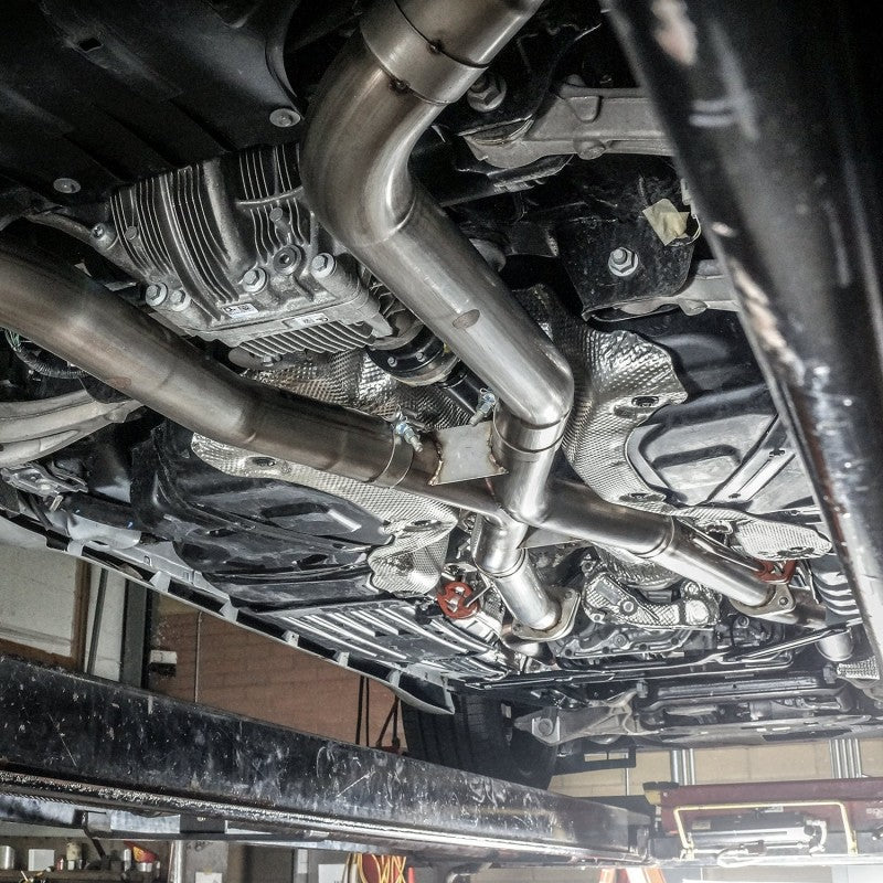 Stainless Works 2018 Jeep TrackHawk 6.2L 3-Inch Catback Exhaust System with X-Pipe and Turbo Mufflers