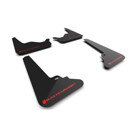 Rally Armor UR Series Mud Flaps for Tesla Model S (2021-2024) – Black with Red Logo