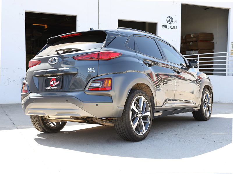 aFe Takeda 2-1/2 inch 304 Stainless Steel Axle-Back Exhaust System for Hyundai Kona 2018-2023
