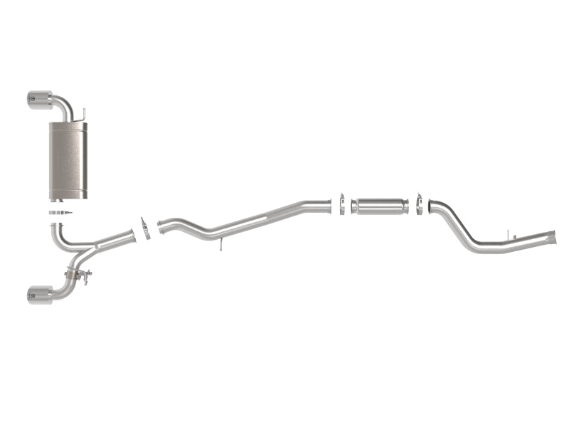 aFe POWER Takeda 2021-2024 Toyota Supra 2.0L Cat-Back Exhaust System with Polished Tips