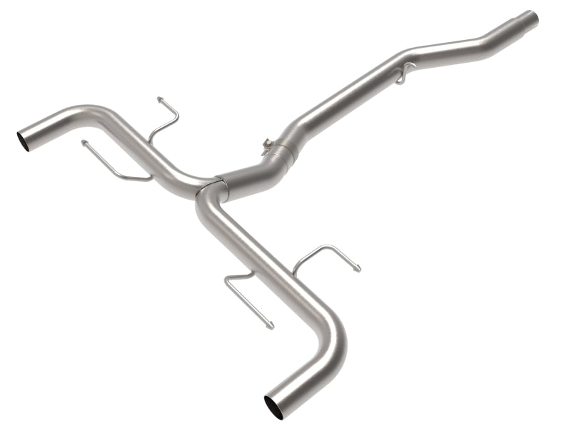 aFe Mach Force-Xp 2-Inch to 2-1/2-Inch Stainless Steel Axle-Back Exhaust System for 2017-2020 Alfa Romeo Giulia