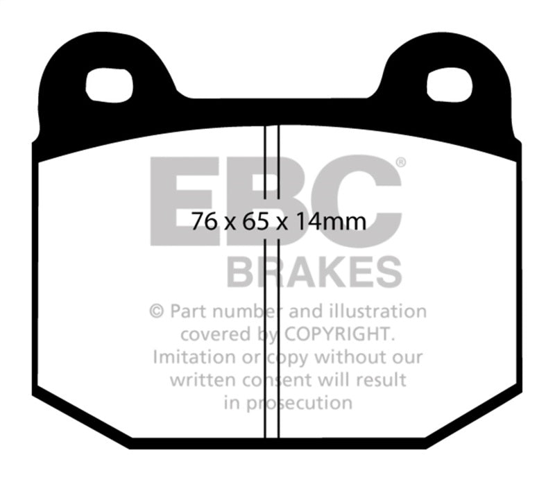 EBC Bluestuff NDX Full Race Brake Pads for Mitsubishi Lancer Evolution 2.0 Turbo * Part Number EBCDP51538NDX