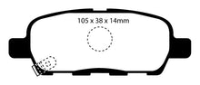 Load image into Gallery viewer, EBC Greenstuff 10-13 Infiniti FX35 Rear Brake Pads Part No. ebcDP61955