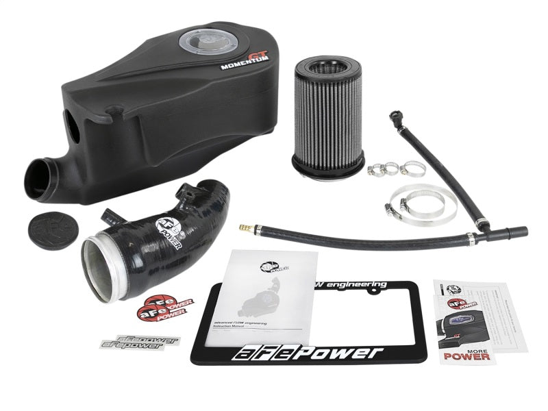 aFe Momentum GT Pro DRY S Cold Air Intake System for Fiat 124 Spider 2017-2020 with Sight Window and Reinforced Silicone Tube
