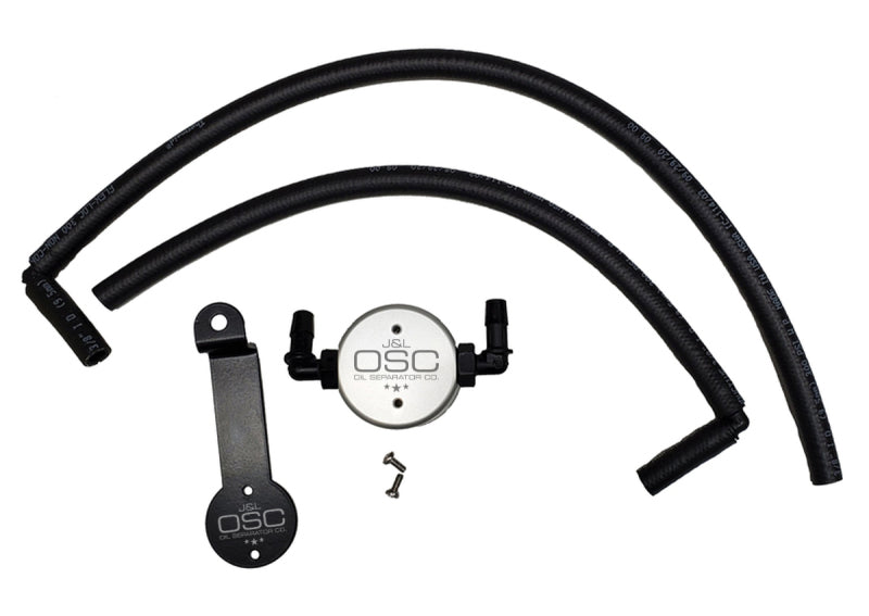 J&L JLT3107D-C 3.0 Driver-Side Oil Separator for Toyota Tacoma and 4Runner 4.0L, Clear Anodized