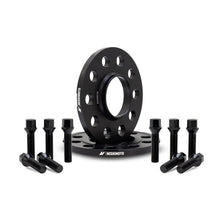 Load image into Gallery viewer, Mishimoto 5x120 Wheel Spacers with 72.6mm Center Bore - 10mm Thickness, M14x1.25 Grade-12.9 Bolts, Black Anodized Finish