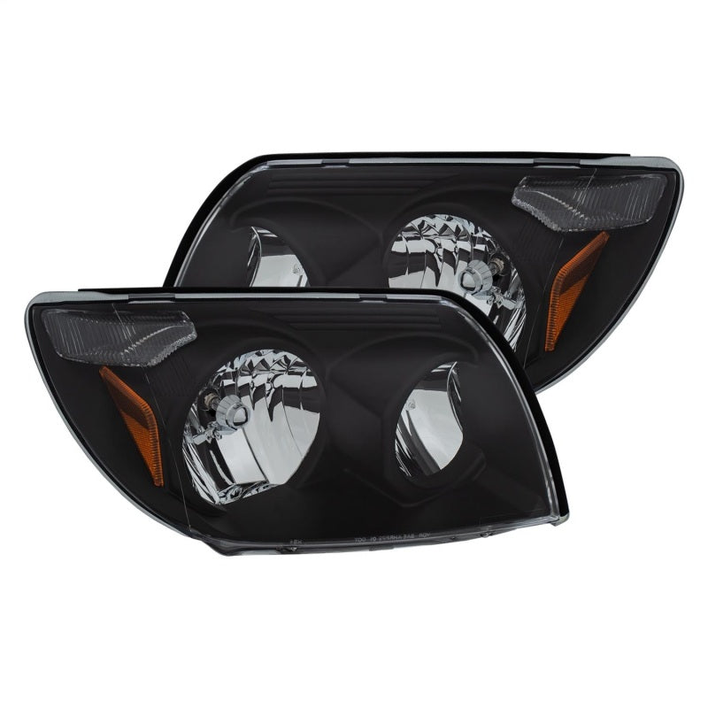 ANZO 2003-2005 Toyota 4Runner Crystal Headlight Set with Clear Lenses and Black Housing