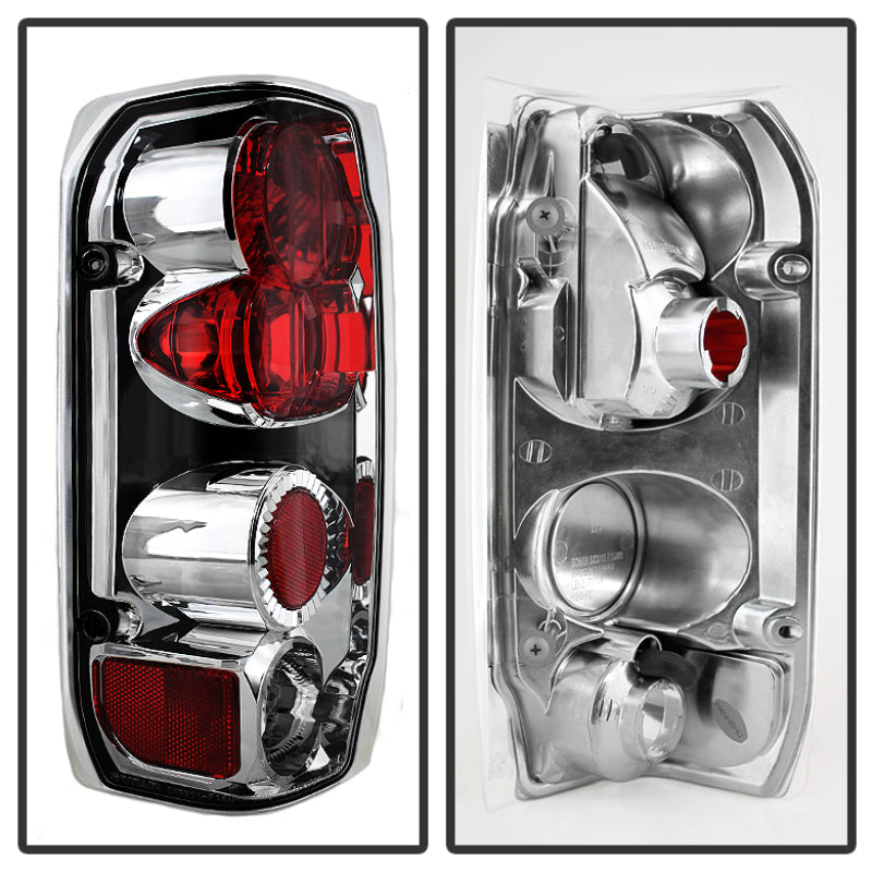 Spyder Euro Style Tail Lights for Ford F-150 1993-1996 and Bronco 1988-1996, Chrome * Part Number ALT-YD-FF15089-C