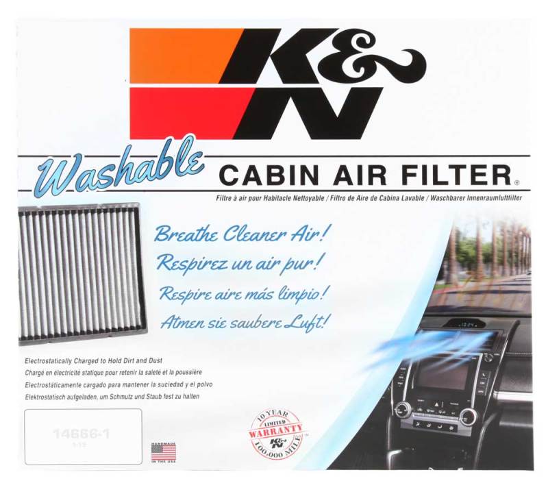 K&N Engineering Cabin Air Filter for BMW X5 and X6 Models * Reusable, Washable Synthetic Filter Part No. KNNVF3019