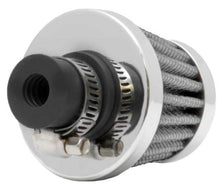Load image into Gallery viewer, K&amp;N Engineering 62-1600WT Cone-Shaped Crankcase Vent Filter with Chrome Top and Base