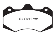 Load image into Gallery viewer, EBC Yellowstuff Brake Pads for Street and Track * Part Number EBC DP4062R
