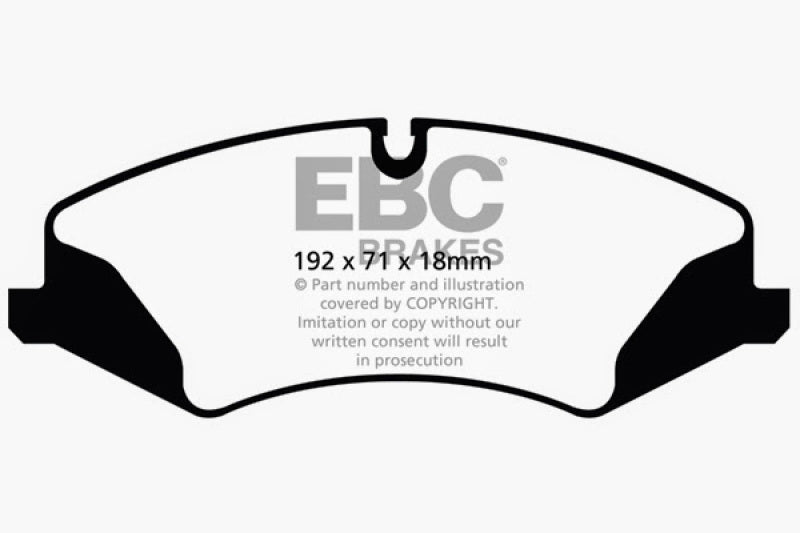 EBC Yellowstuff Brake Pads for Land Rover LR4 and Range Rover Sport * Part No. ebcDP42123R