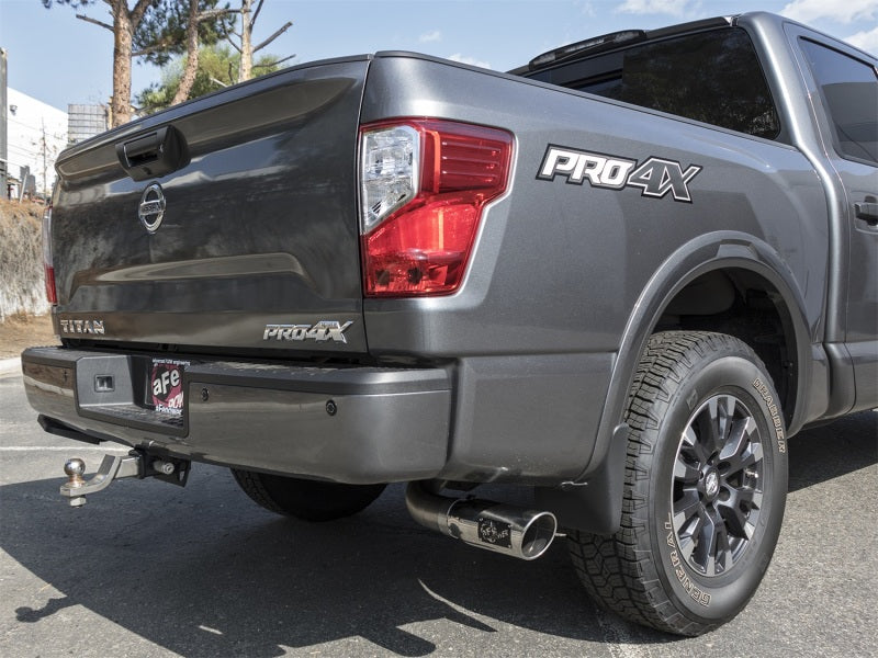 aFe MACH Force-Xp 2-1/2 Inch Cat-Back Exhaust System with Polished Tip for 2016-2017 Nissan Titan XD and Titan V8 5.6L