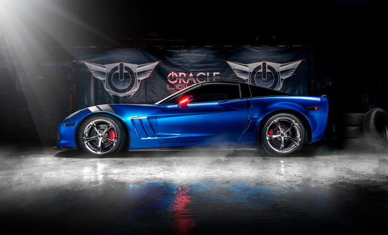 Oracle 05-13 Chevrolet Corvette C6 Concept Side Mirrors – Unpainted with Integrated LED Turn Signals and Parking Lights