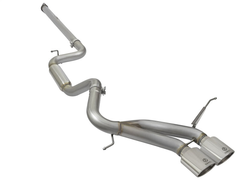 aFe POWER Takeda 3-inch 304 Stainless Steel Cat-Back Exhaust System with Polished Tips for Ford Focus ST 2013-2018