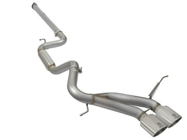 aFe POWER Takeda 3-inch 304 Stainless Steel Cat-Back Exhaust System with Polished Tips for Ford Focus ST 2013-2018