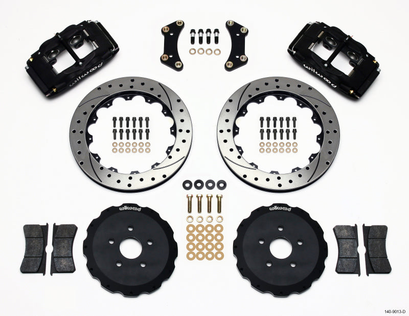 Wilwood FSLI4 Front Hat Kit * 13-inch Drilled Rotors for 2004-2010 Scion tC